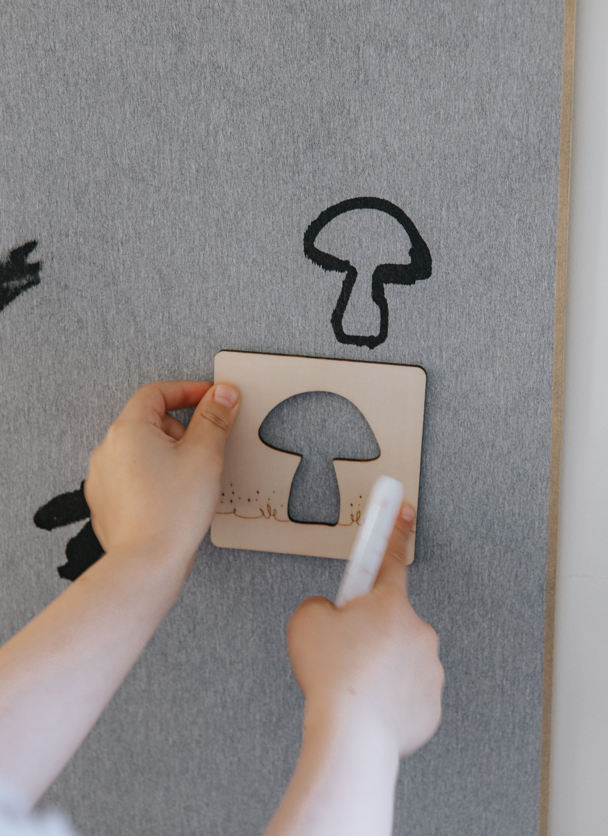 Stencil, Stamp & Spray Set
