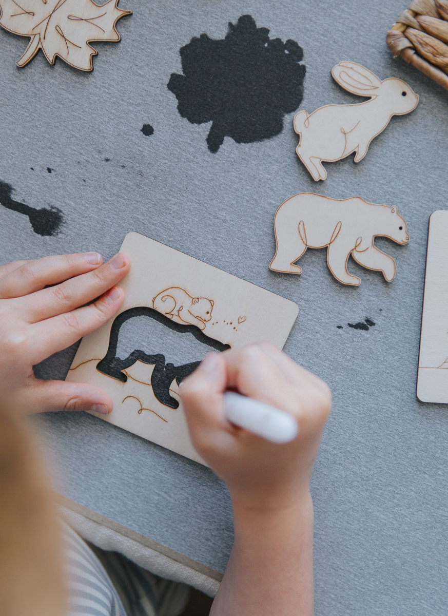 Stencil, Stamp + Spray Set