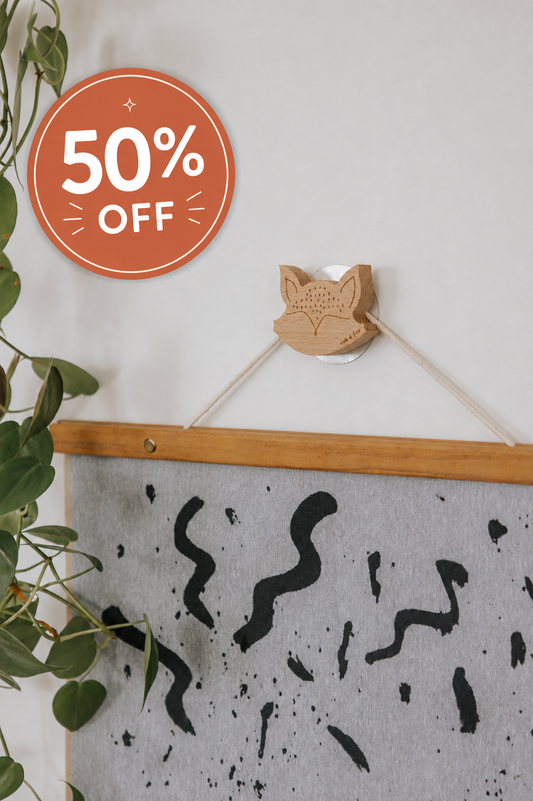 "Mama Fox" Adhesive Wall Hook