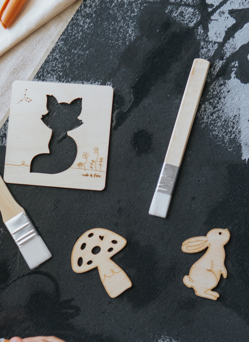 Woodland Stencil & Stamp Set